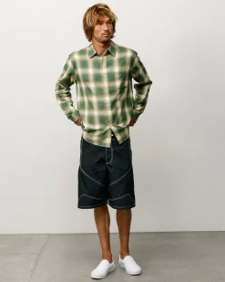 BEACH OMBRE PLAID SHIRT
