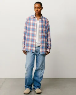 BEACH OMBRE PLAID SHIRT