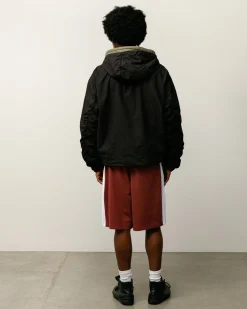 DOUBLE COTTON HOODED JACKET