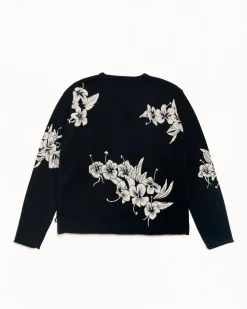FLORAL ROLL NECK SWEATER