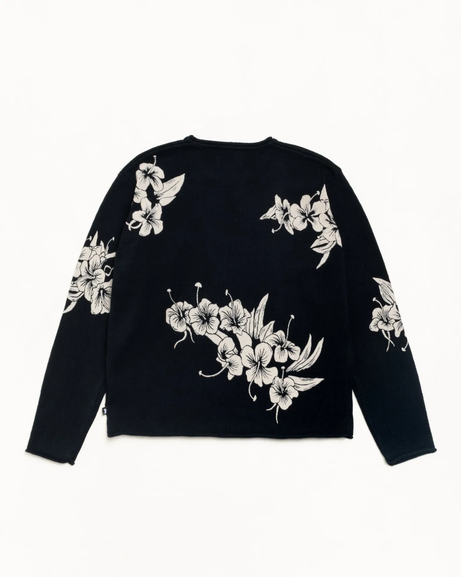 FLORAL ROLL NECK SWEATER