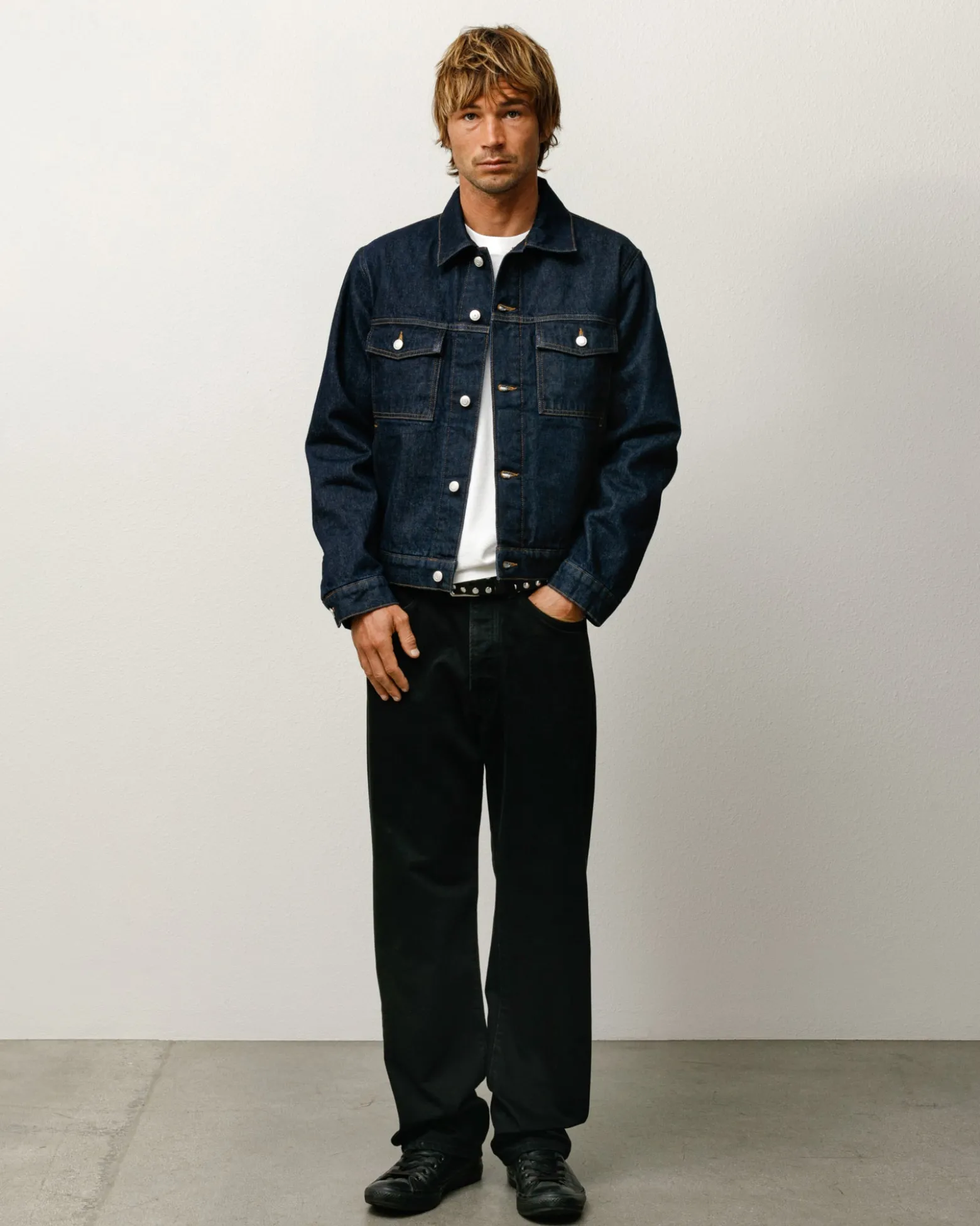 LINED DENIM TRUCKER JACKET