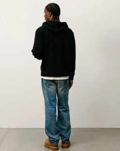PATCH ZIP KNIT HOODIE