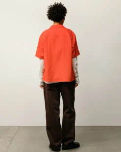 PLEATED TEXTURED SHIRT