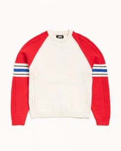 STRIPE RAGLAN CREW