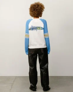 STRIPE RAGLAN CREW