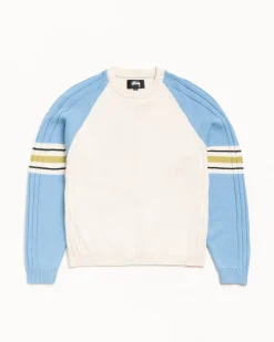 STRIPE RAGLAN CREW
