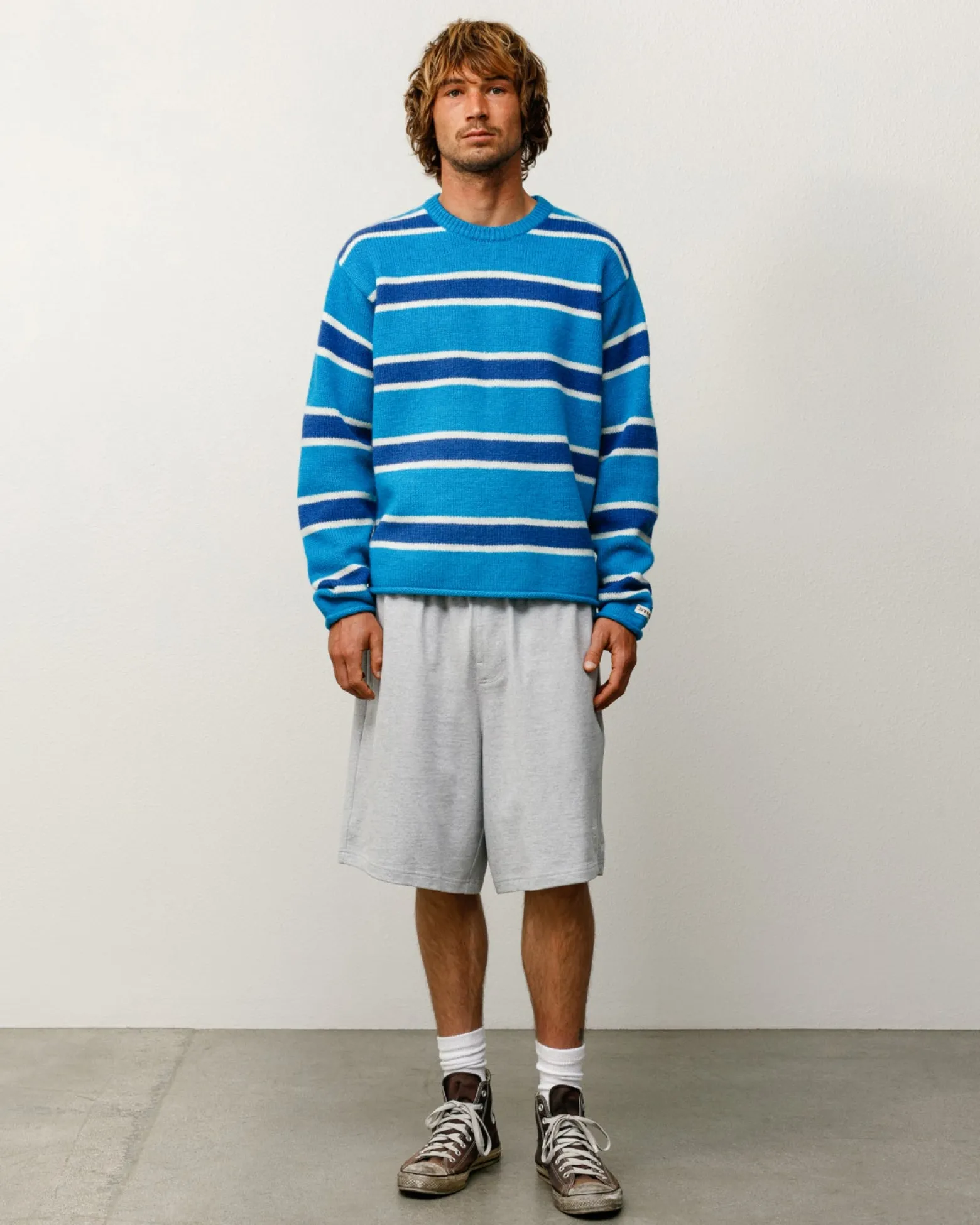 STRIPED WOOL SWEATER