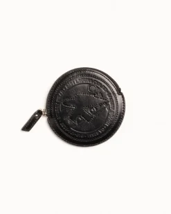 SURF DOT LEATHER POUCH