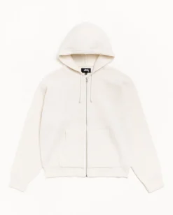 TEXTURED ZIP HOODED SWEATER