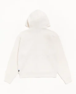 TEXTURED ZIP HOODED SWEATER