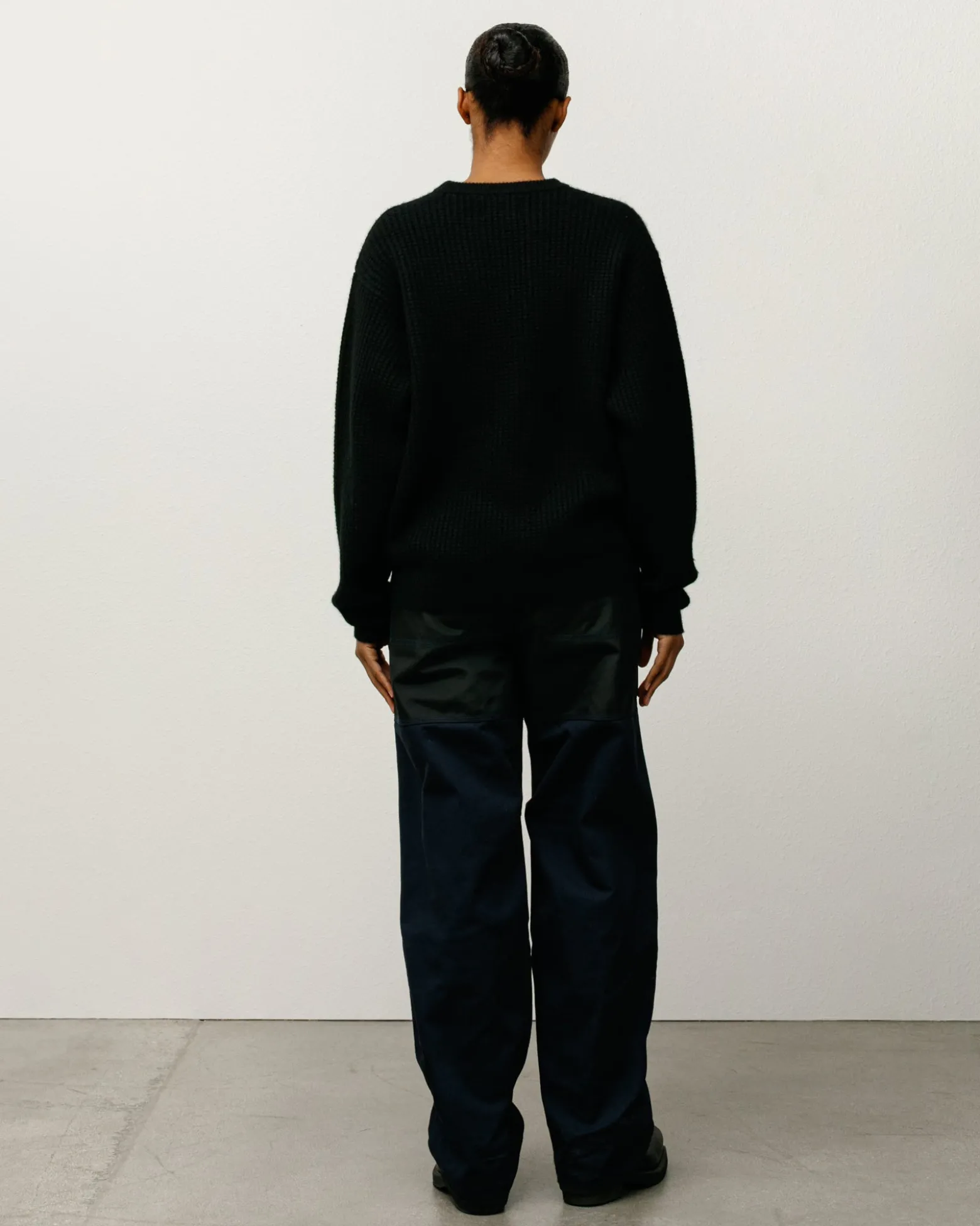 WAFFLE CASHMERE SWEATER