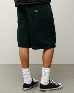 WASHED CANVAS WORK SHORT