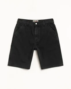 WASHED CANVAS WORK SHORT