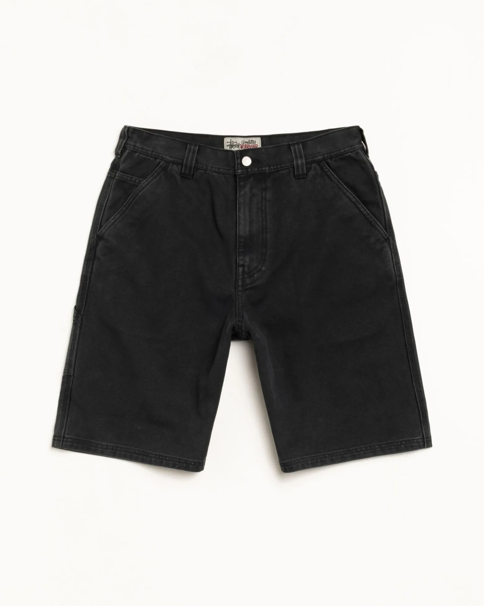 WASHED CANVAS WORK SHORT