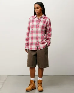 WASHED CANVAS WORK SHORT